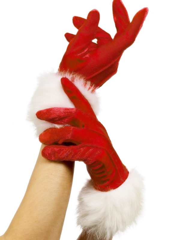 PB 29253 bozicne rokavice 600x800 - Božični dodatki  rdeče rokavice s krznom  BOŽIČ Santa PB-29253